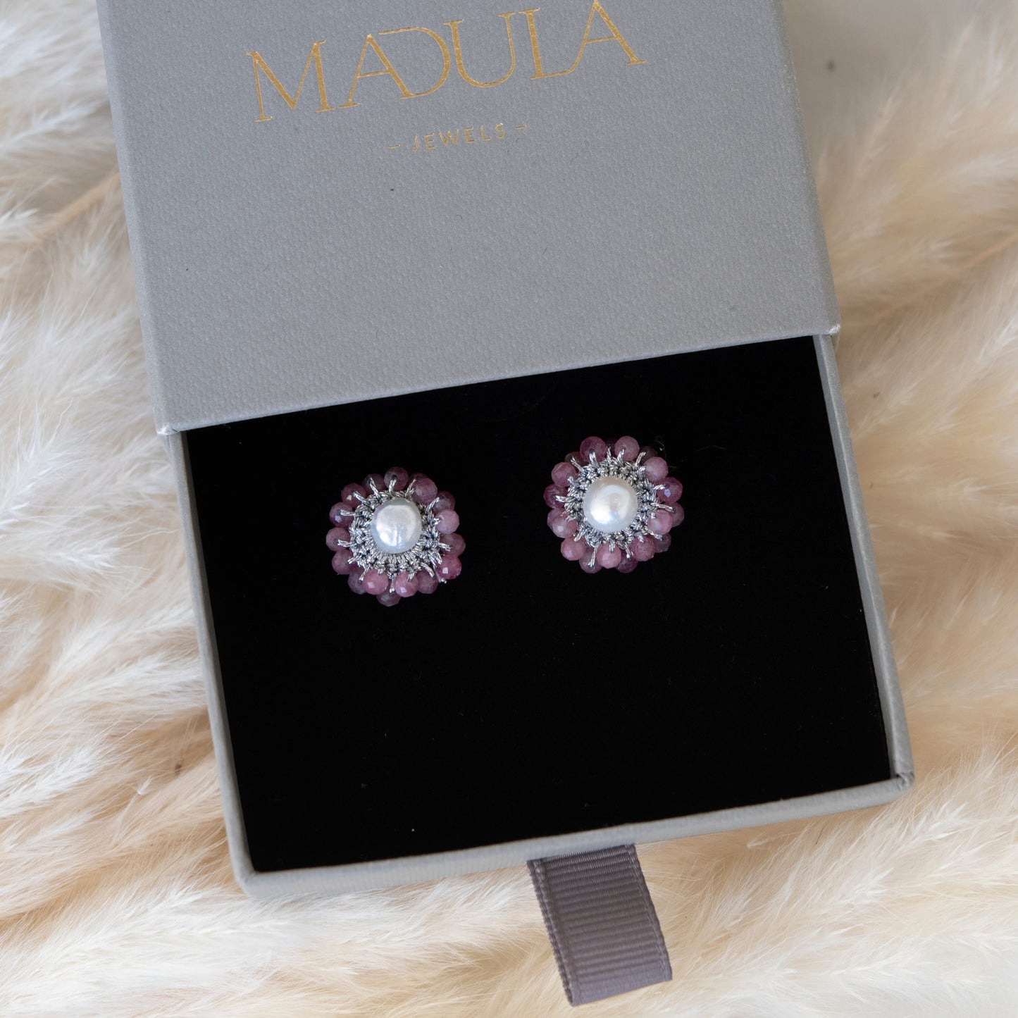 ORECCHINI "DAISY" 2.0 - Tormalina Rosa - MadulaJewels