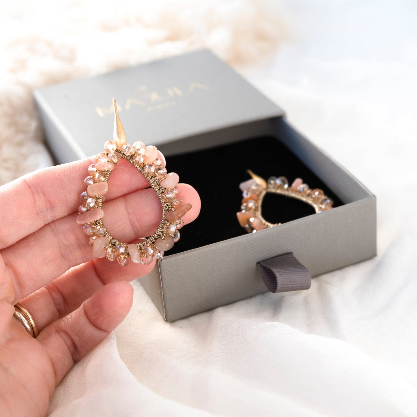 Orecchini TAORMINA - Pietra di Sole - MadulaJewels