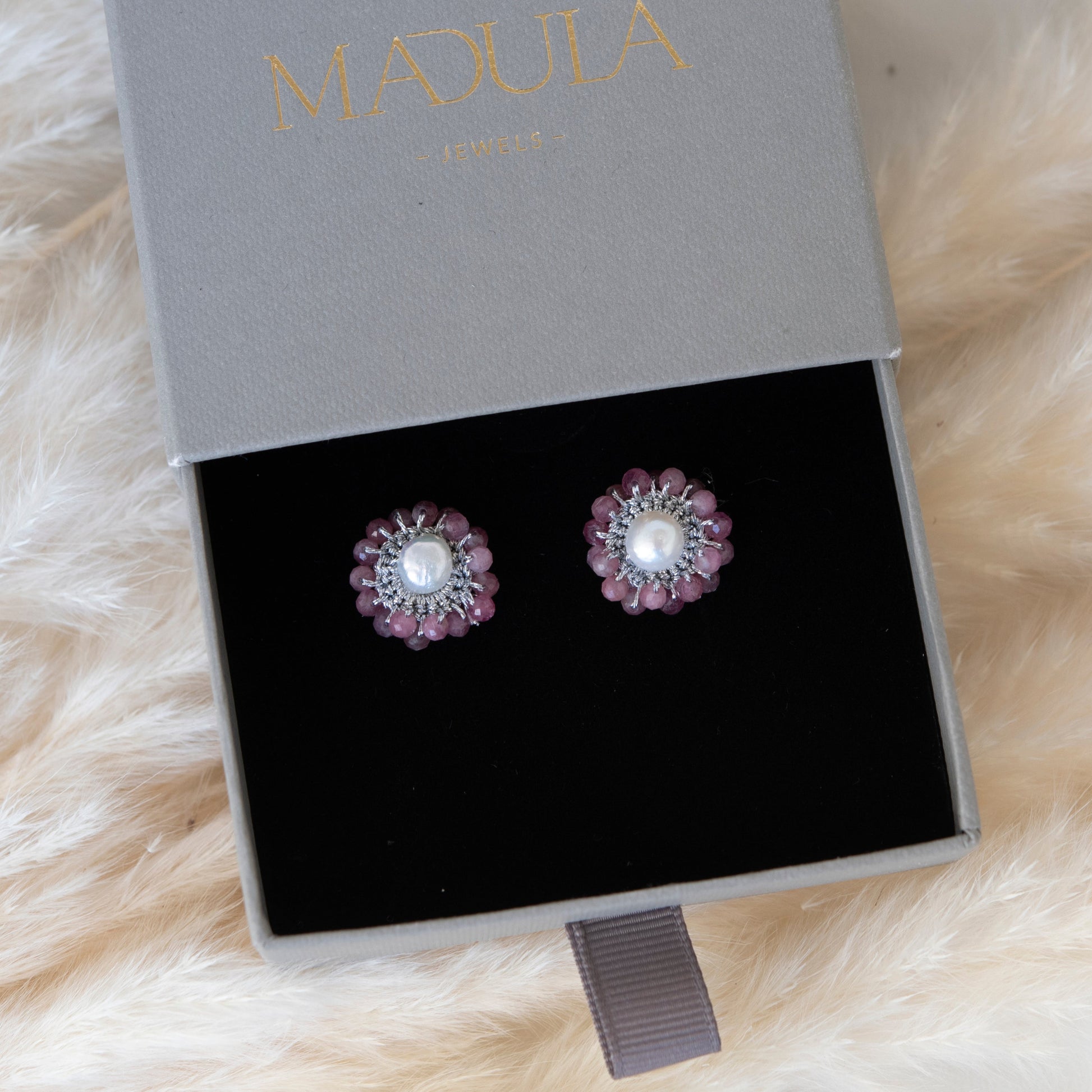 Orecchini In Morganite Rosa Chiaro, Tormalina E Zircone In Argento 925 Orecchini In Morganite Rosa Chiaro, Tormalina E Zircone In Argento 925