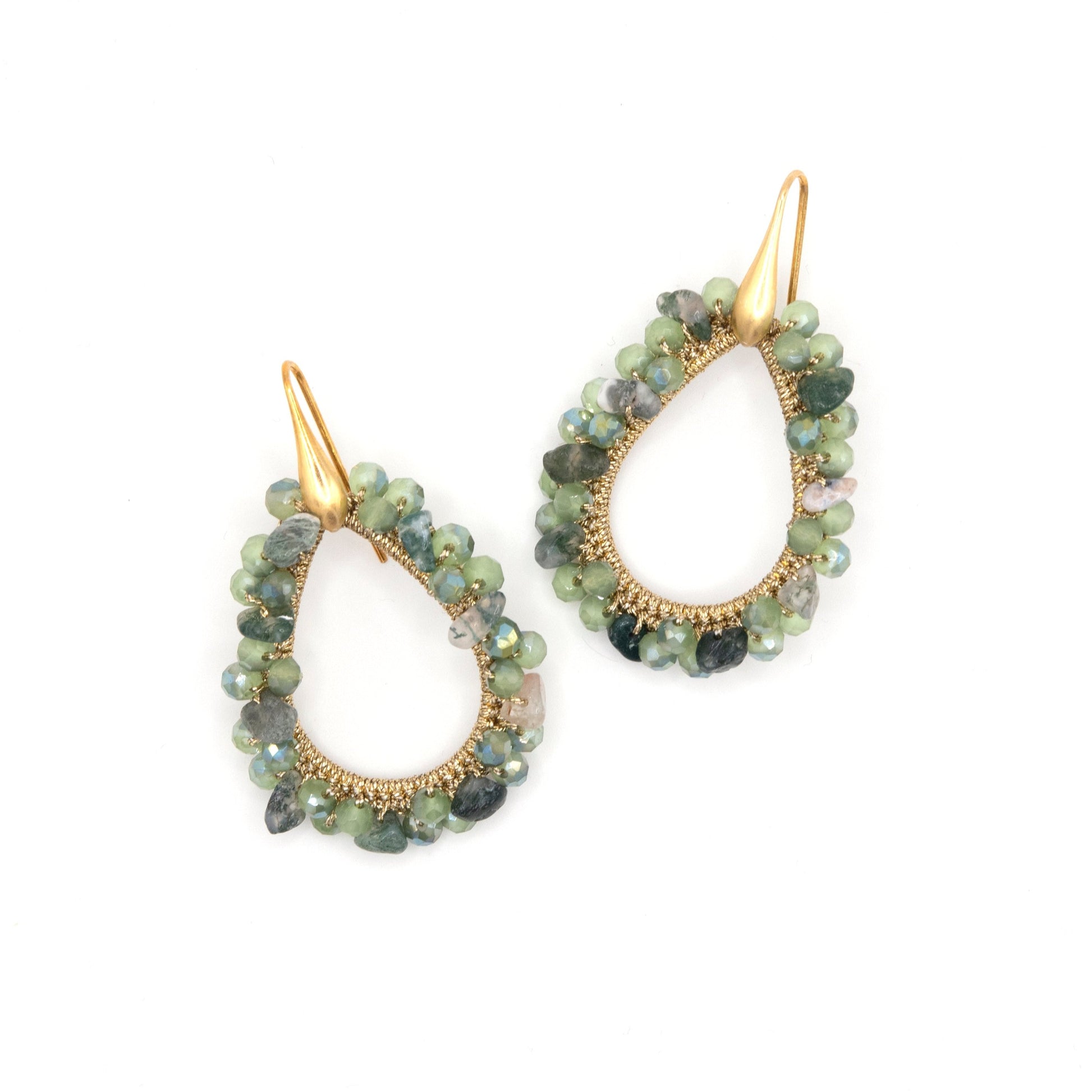 Orecchini TAORMINA con Agata Muschiata - MadulaJewels